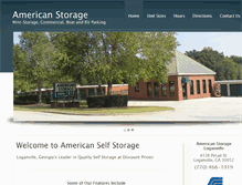 Tablet Screenshot of americanstorageloganville.com